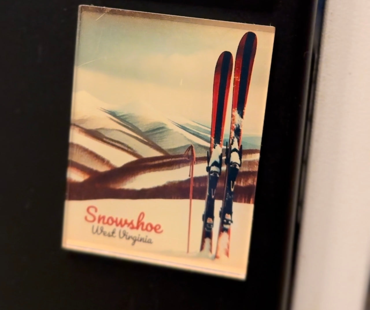 Snowshoe Acrylic Magnet