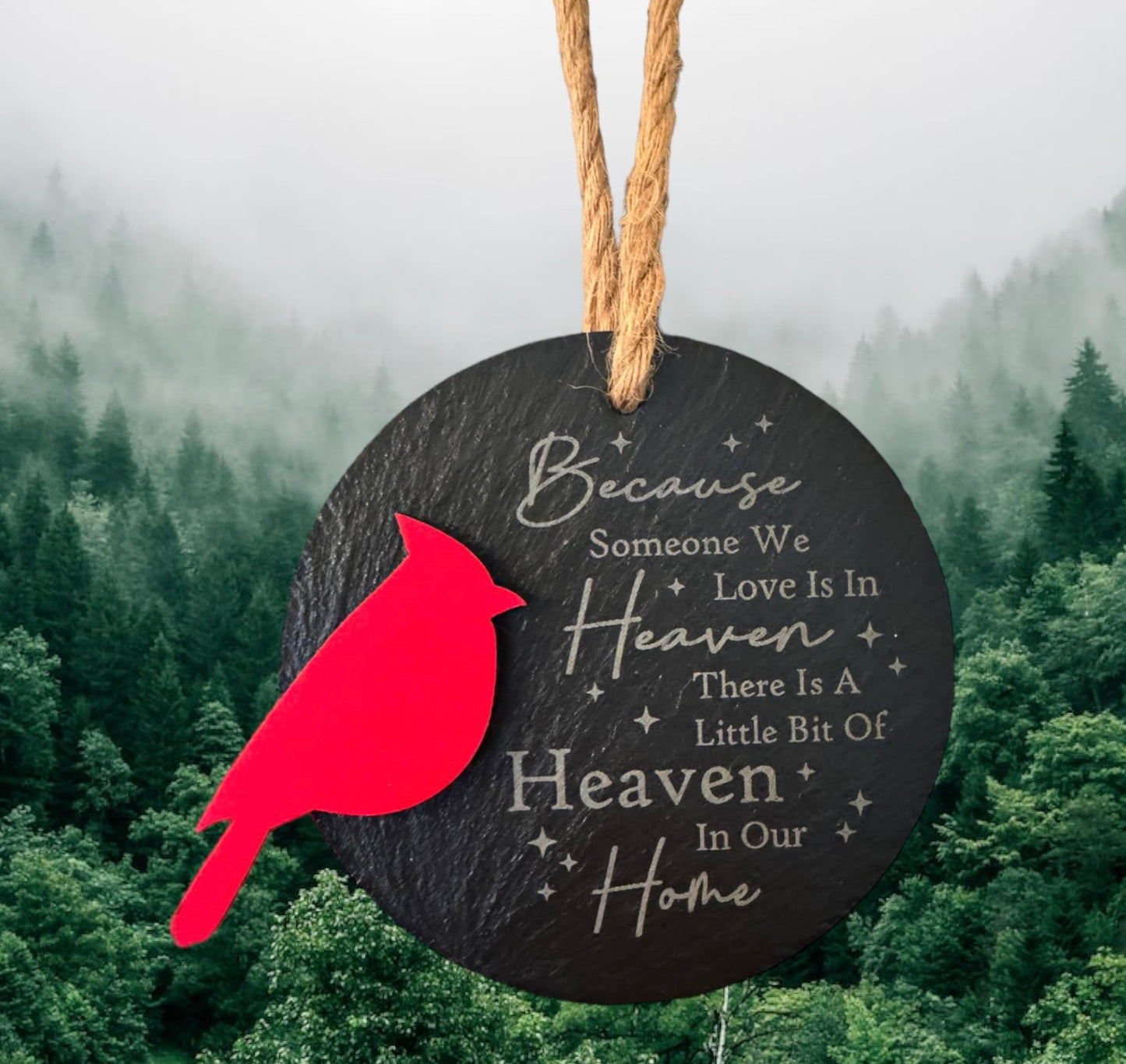 Slate Cardinal Ornament