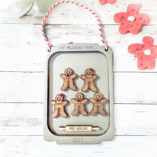 Gingerbread Family Ornament