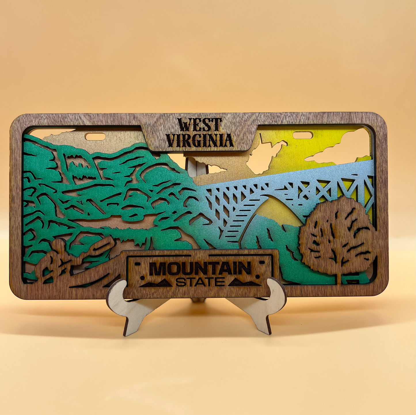 Large West Virginia License Plate